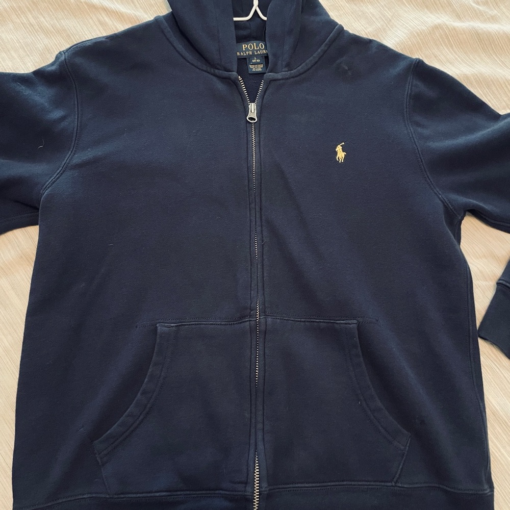 Polo by Ralph Lauren Navy Blue Hoodie size 14!